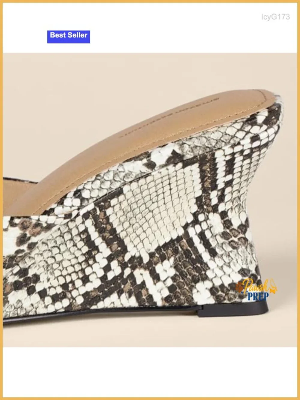 Women's Wedge Sandals with Memory Foam Insole - Faux Leather